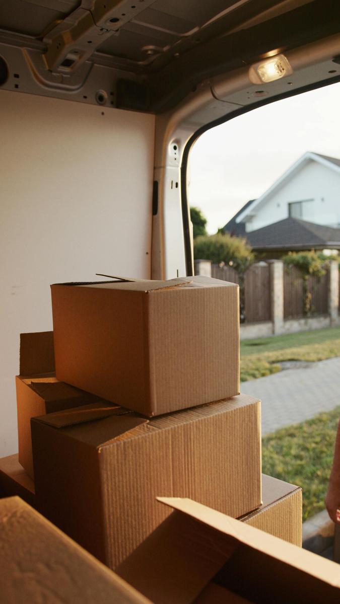 Packed boxes