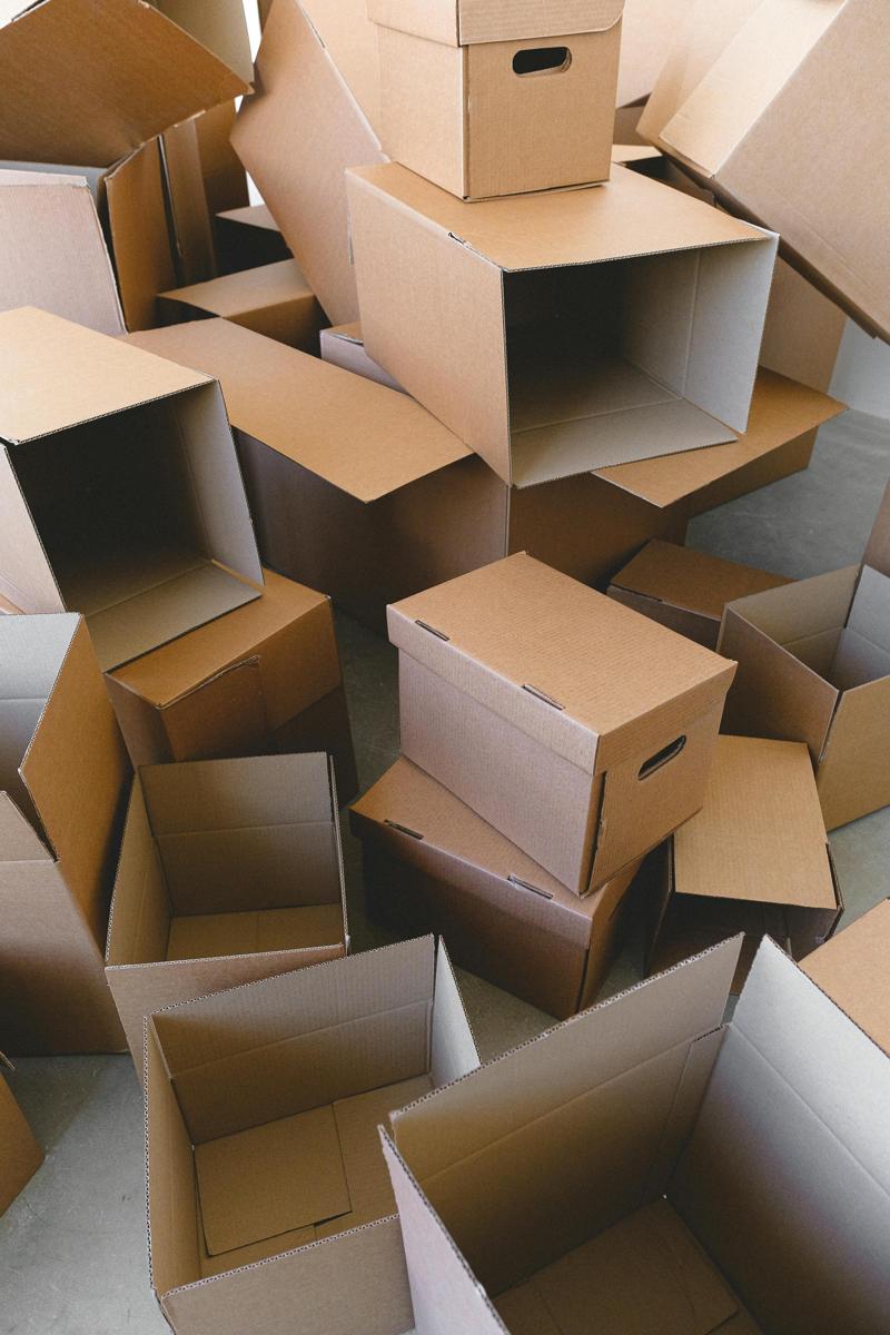 Packed boxes